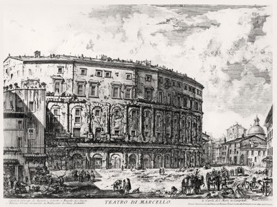 Veduta del Teatro di Marcello, dalla serie 